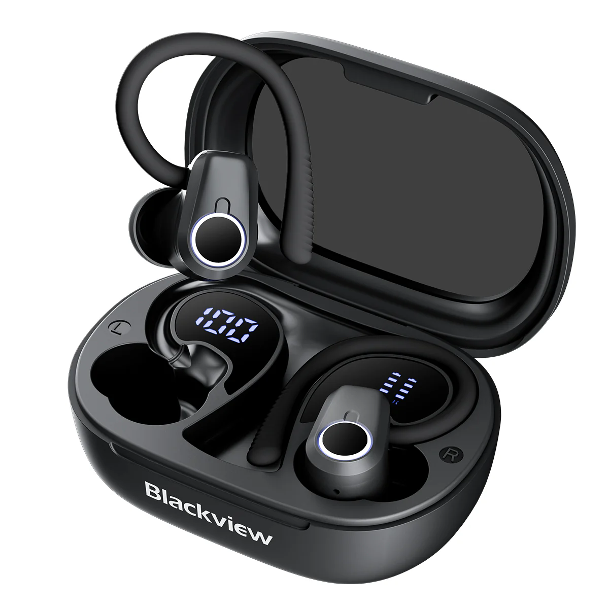 Blackview AirBuds 60 IPX4 wasserdichte Bluetooth 5.3 Halb-In-Ear-TWS-Ohrhörer mit Ohrbügeln - Image 4