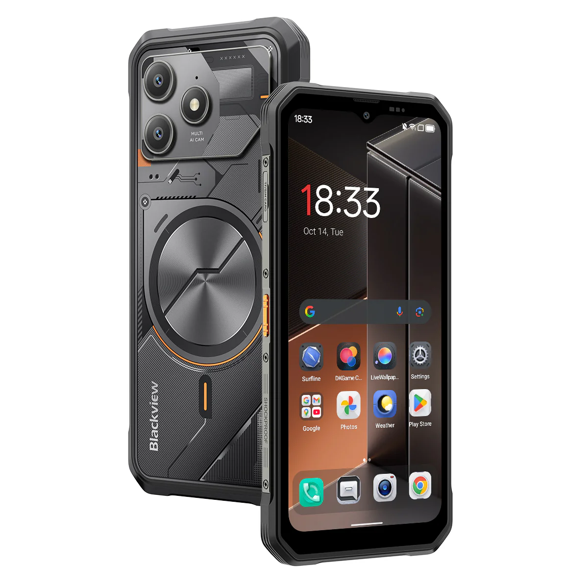 Blackview FORT 100 Ultradünnes 6,56-Zoll MediaTek Helio G81 Octa-Core 5000mAh 16MP+13MP Kamera 4G Robusttelefon - Image 16