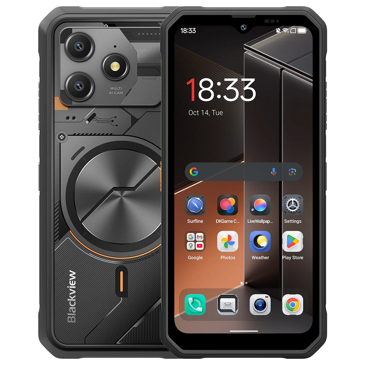 Blackview FORT 100 Ultradünnes 6,56-Zoll MediaTek Helio G81 Octa-Core 5000mAh 16MP+13MP Kamera 4G Robusttelefon - Image 2