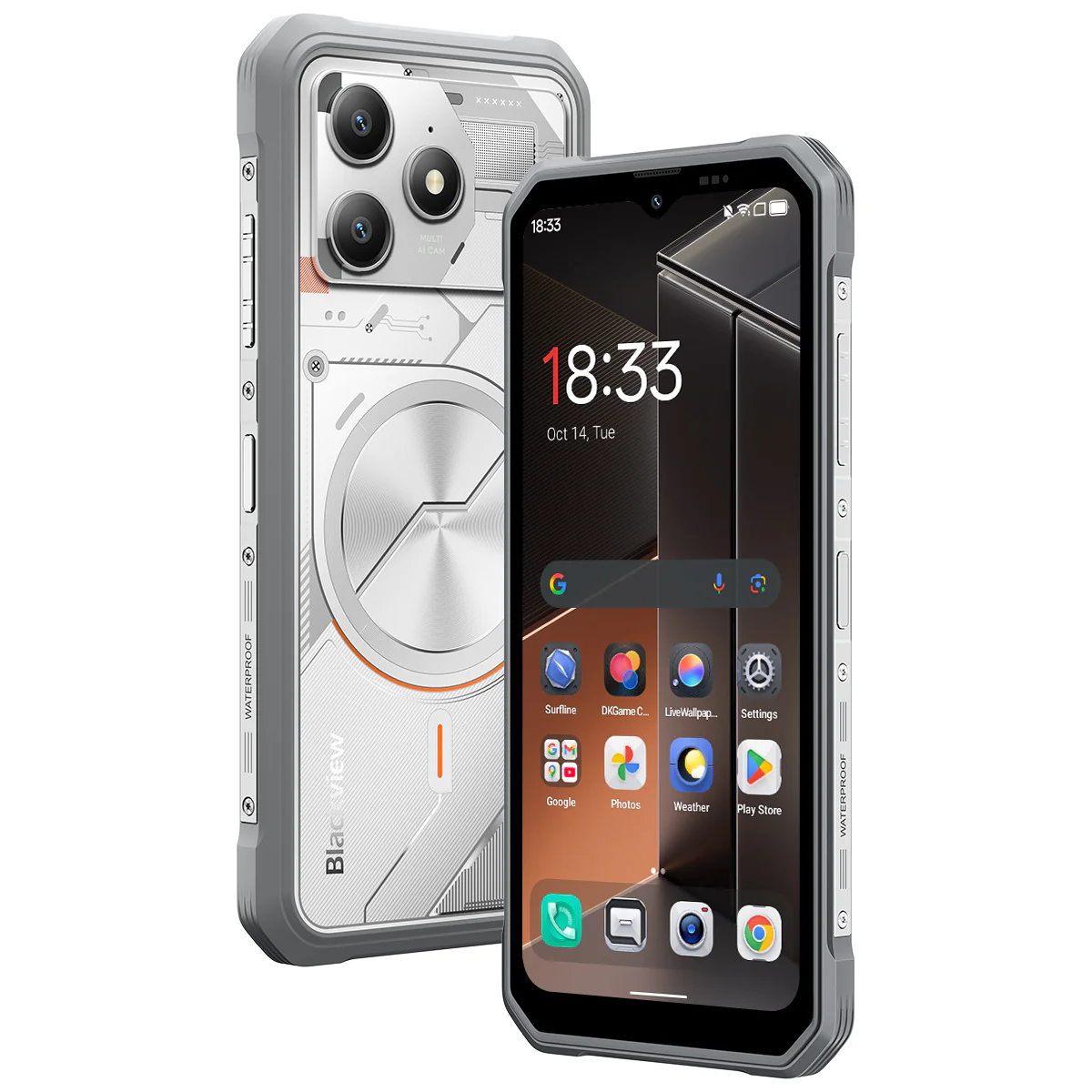 Blackview FORT 100 Ultradünnes 6,56-Zoll MediaTek Helio G81 Octa-Core 5000mAh 16MP+13MP Kamera 4G Robusttelefon - Image 9