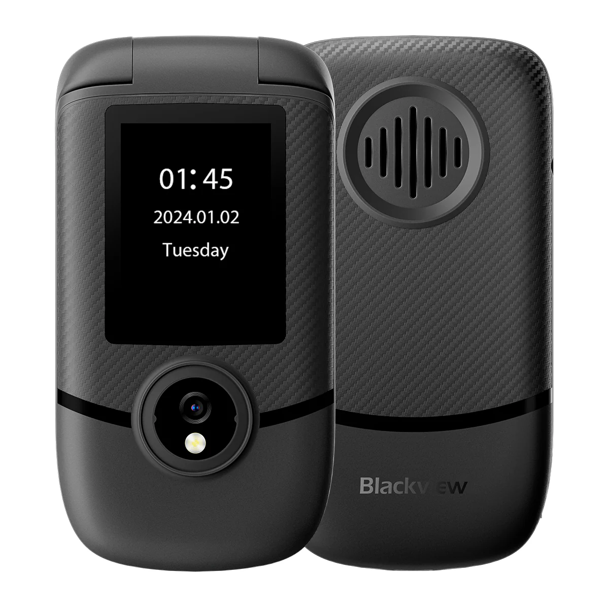 Blackview N2000 Flip 2,8"+1,77" Display Unisoc T107 1500mAh Dual-SIM 4G-Handy - Image 2