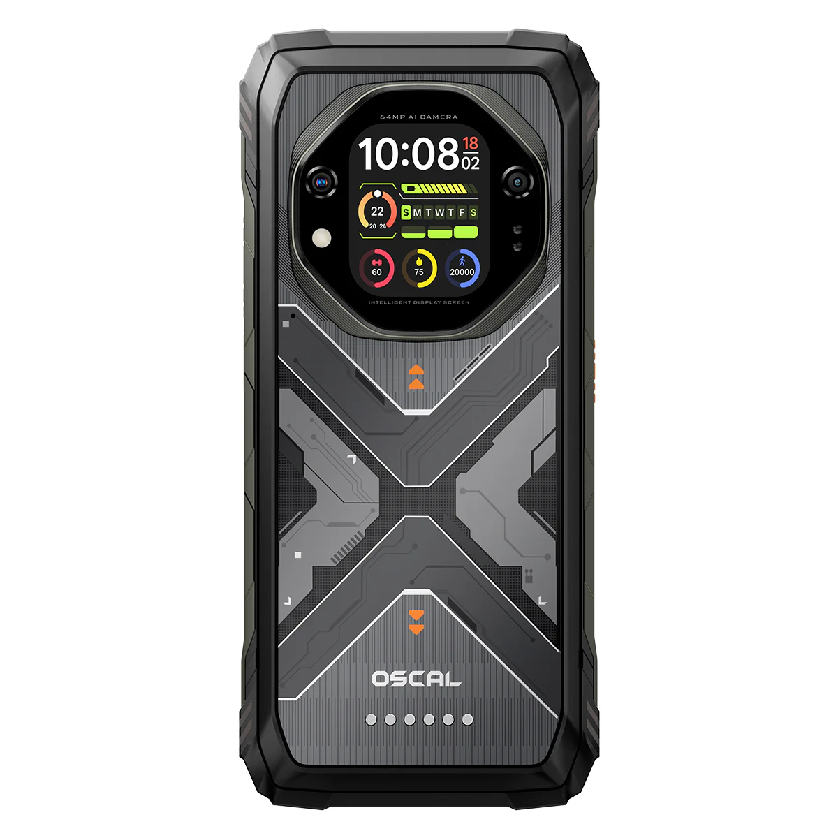 Oscal TANK 1 6,78" 120Hz Haupt- & 2,01" Sekundärdisplay 20000mAh 170LM Taschenlampe & Nachtsichtkamera 5G KI Robusttelefon - Image 10