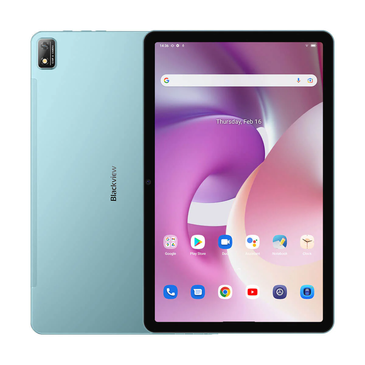 Blackview Tab 16 11 Zoll 2K FHD+ Display Unisoc T616 8GB+256GB 7680mAh Akku Widevine L1 Android Tablet PC