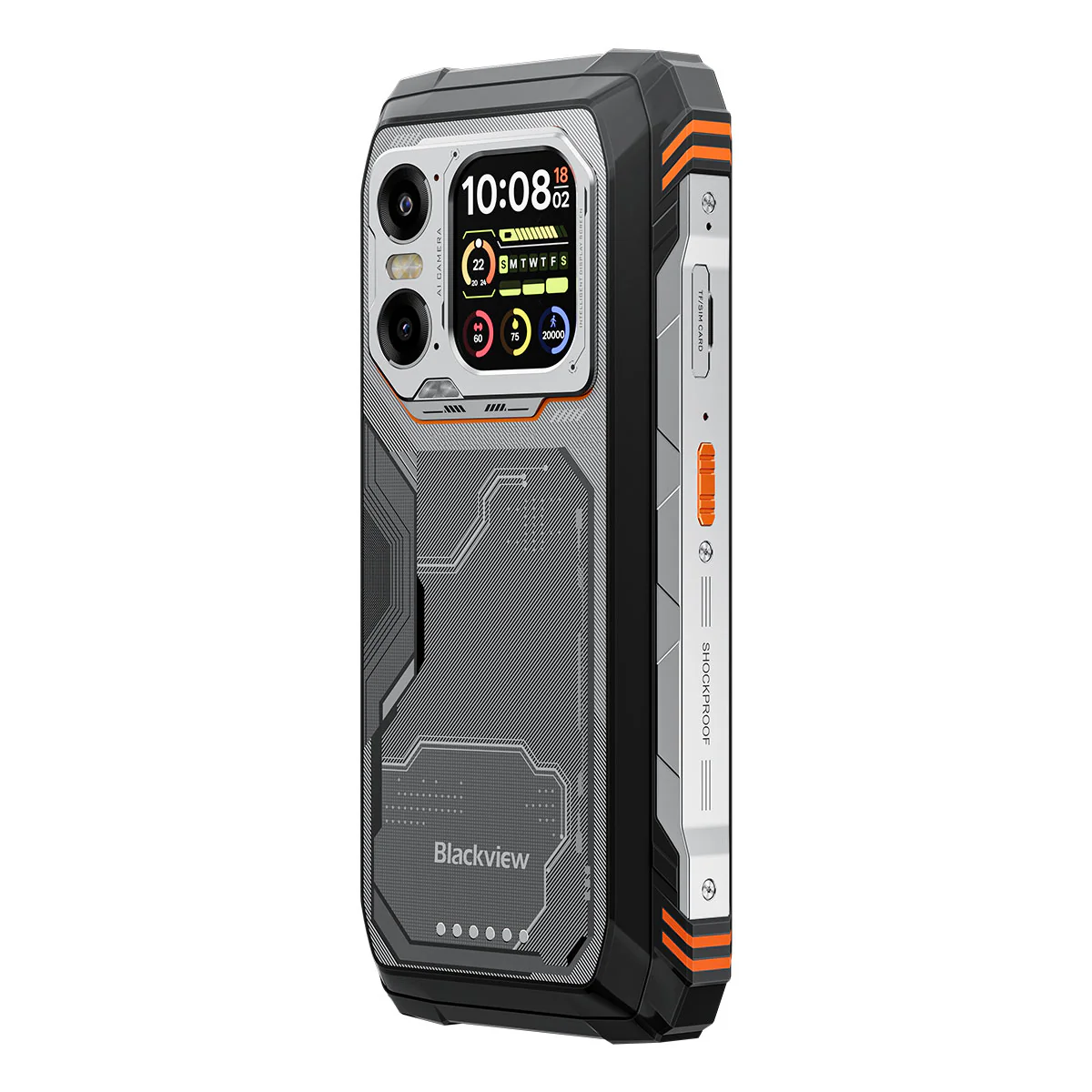 Blackview XPLORE 1 6.78" 120Hz Haupt- & 2.01" Sekundärdisplay MediaTek Dimensity 7050 20000mAh Eingebaute 170LM Taschenlampe 5G KI Robust Smartphone - Image 7